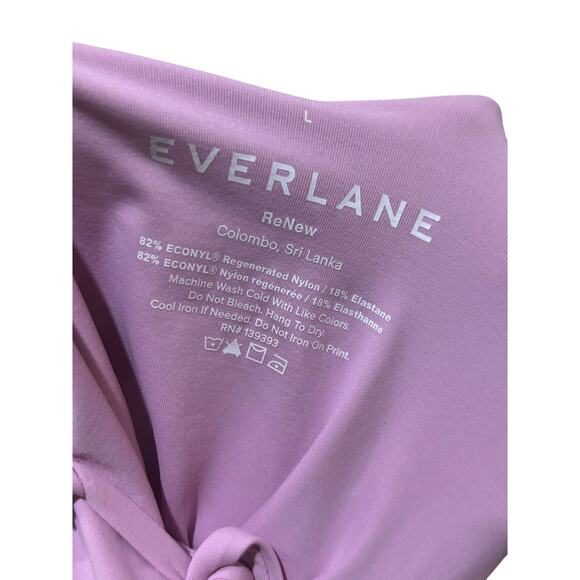 Everlane The String Lavender Pink One-Piece, Size Large. - Picture 5 of 6